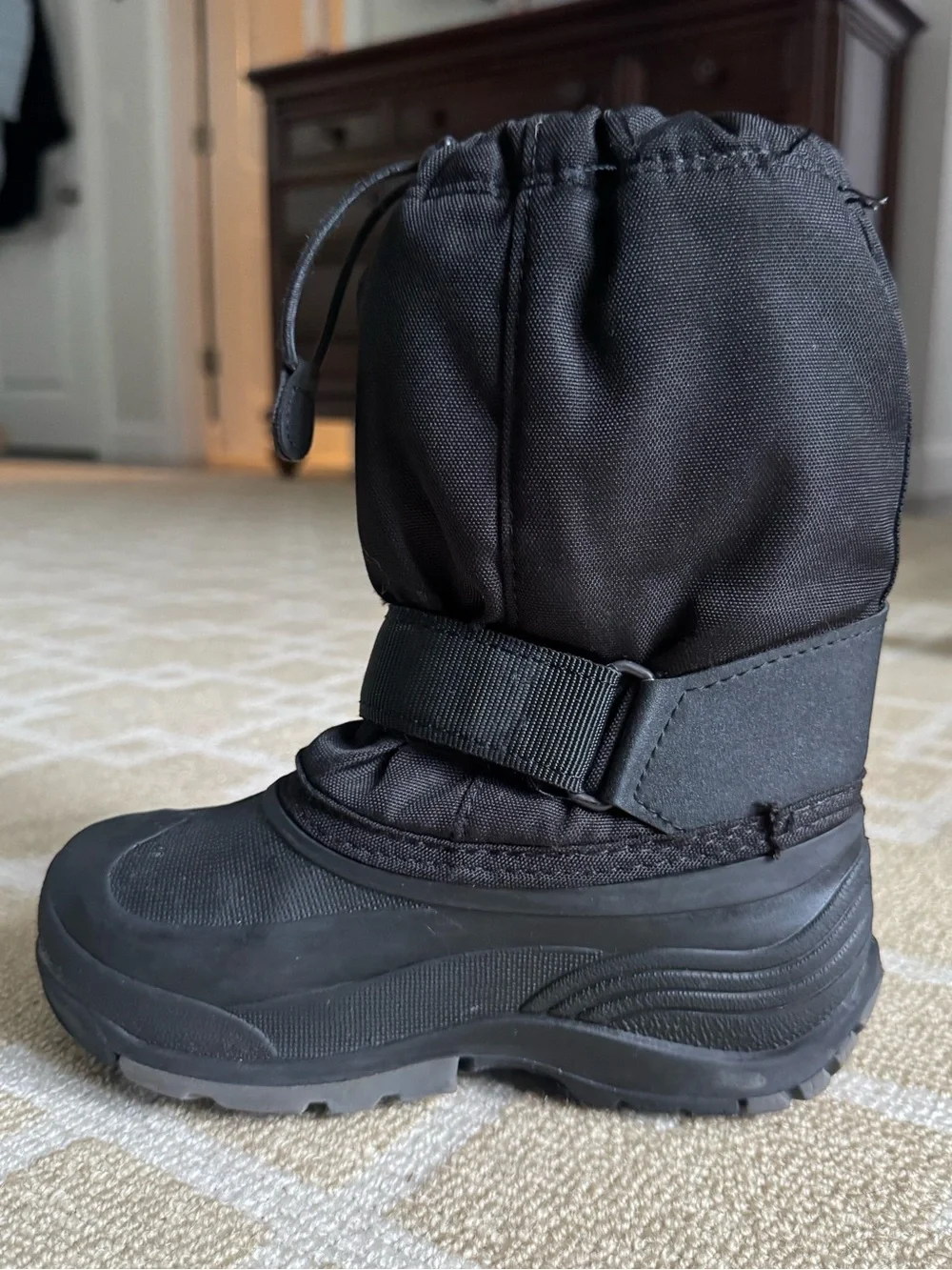 Kamik Insulated Waterproof Snow Winter Boots Black Kids Size 13